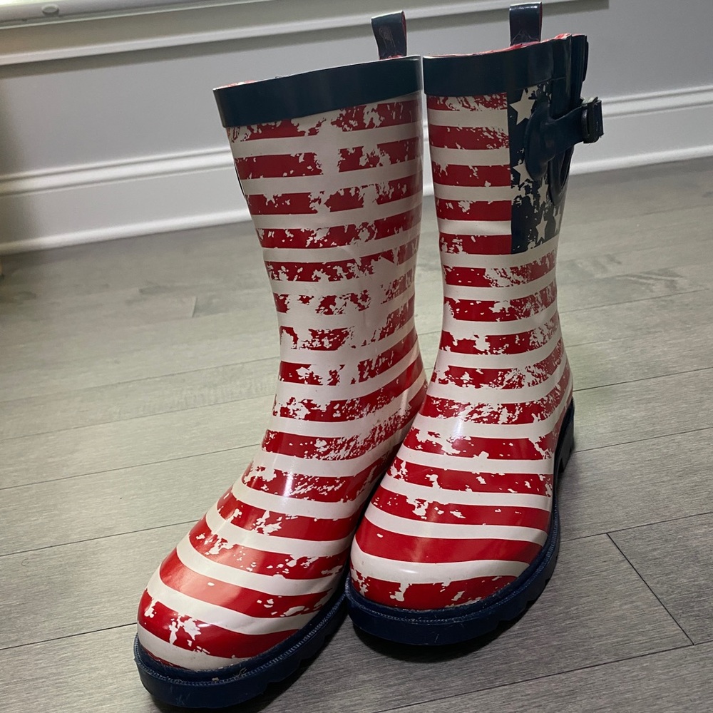 Capelli American flag rain boots